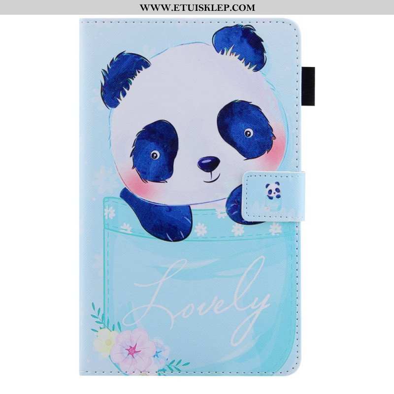 Etui Folio do Samsung Galaxy Tab A8 (2021) Słodka Panda